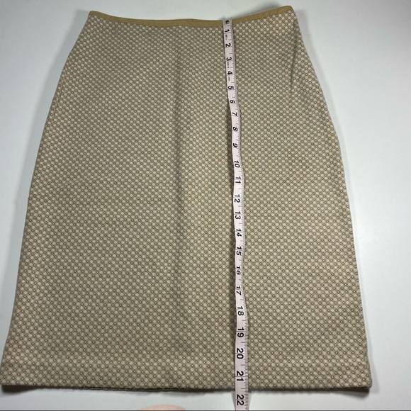 NWOT Donna Karan tan color knit pencil skirt - Picture 6 of 8